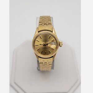 ROLEX DATEJUST PRESIDENT 18k Yellow Gold Ladies Watch